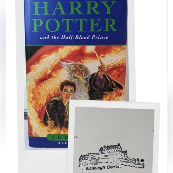 Harry Potter and The Half Blood Prince First Edition Edinburgh Castle stamp